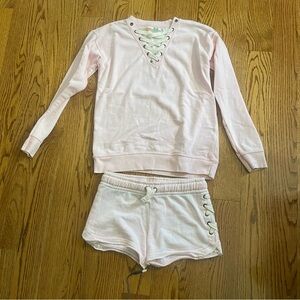 Super soft vintage short set